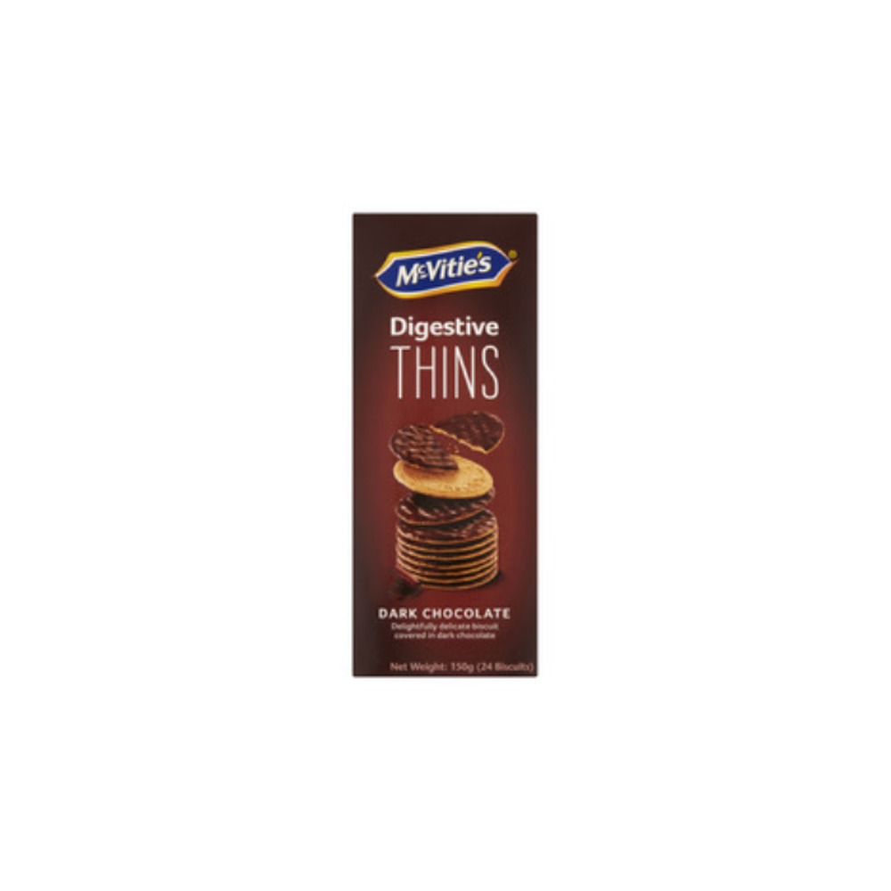 맥비티즈 띤즈 다크 초코렛 다이제스티브 비스킷 150g, McVities Thins Dark Chocolate Digestive Biscuits 150g