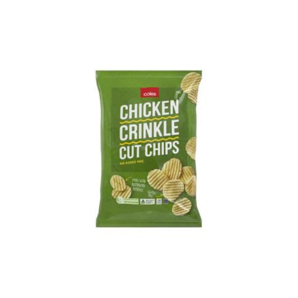 콜스 치킨 크링클 컷 칩 175g, Coles Chicken Crinkle Cut Chips 175g