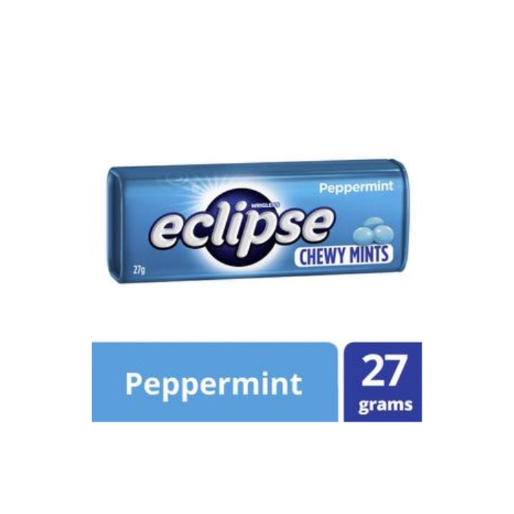 리글리 이클립스 페퍼민트 츄이 민트 틴 27g, Wrigleys Eclipse Peppermint Chewy Mints Tin 27g