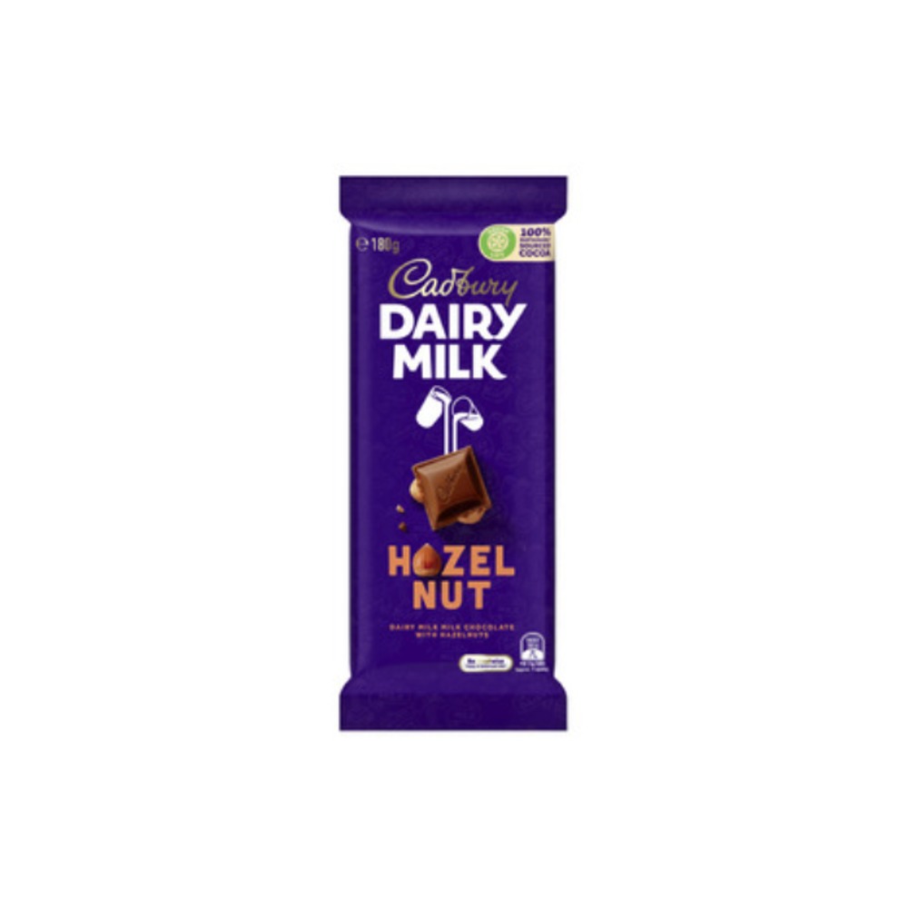 캐드버리 데어리 밀크 헤이즐넛 초코렛 블록 180g, Cadbury Dairy Milk Hazelnut Chocolate Block 180g
