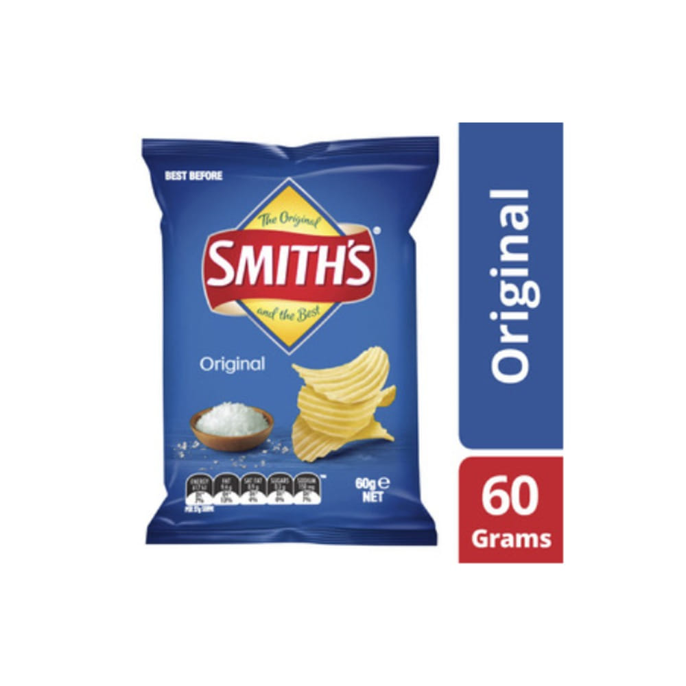스미스 오리지날 크링클 포테이토 칩 60g, Smiths Original Crinkle Potato Chips 60g