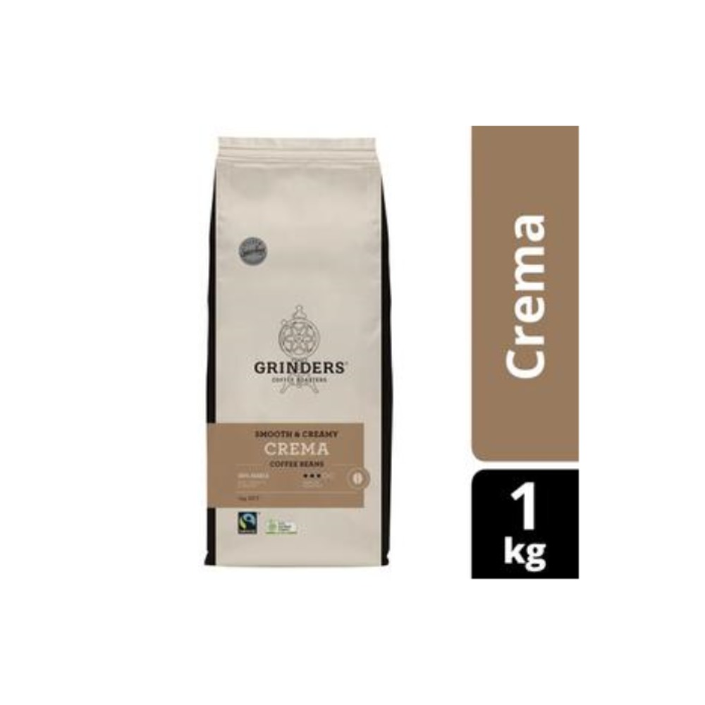 그라인더 미디엄 로스티드 크리마 커피 빈 1kg, Grinders Medium Roasted Crema Coffee Beans 1kg