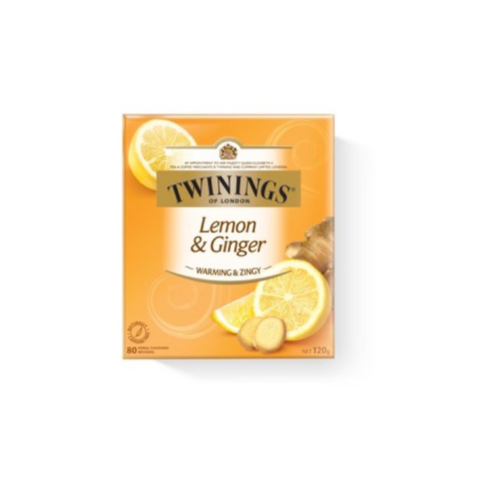 트와이닝스 레몬 &amp; 진저 인퓨젼스 티 배그 40 팩 60g, Twinings Lemon &amp; Ginger Infusions Tea Bags 40 pack 60g