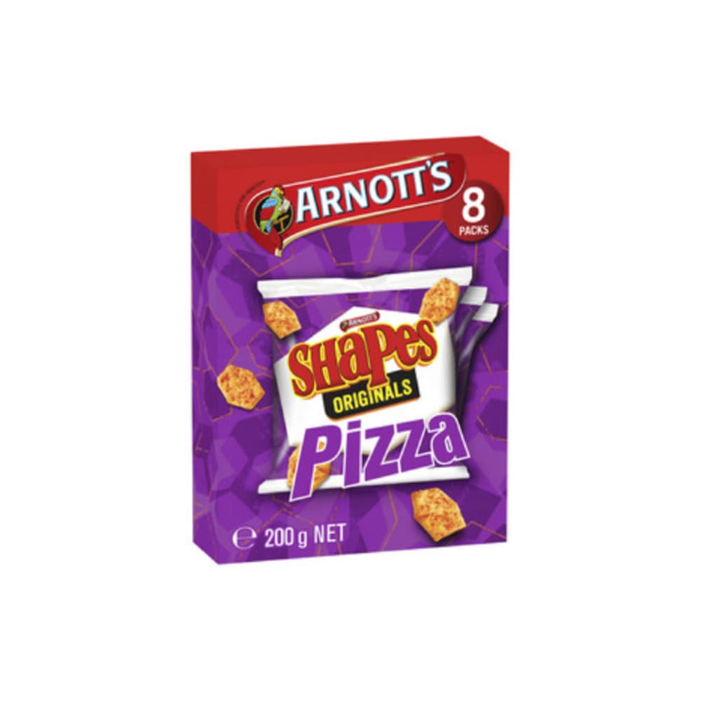 아노츠 크래커 오리지날 피자 쉐입스 8 팩 200g, Arnotts Crackers Original Pizza Shapes 8 Pack 200g