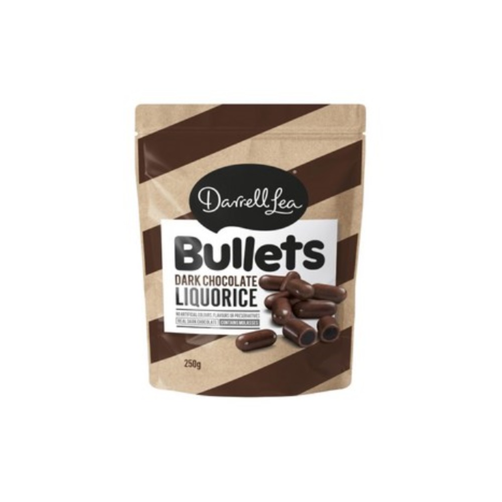 대럴 리 불렛 다크 초코렛 리코리쉬 250g, Darrell Lea Bullet Dark Chocolate Liquorice 250g