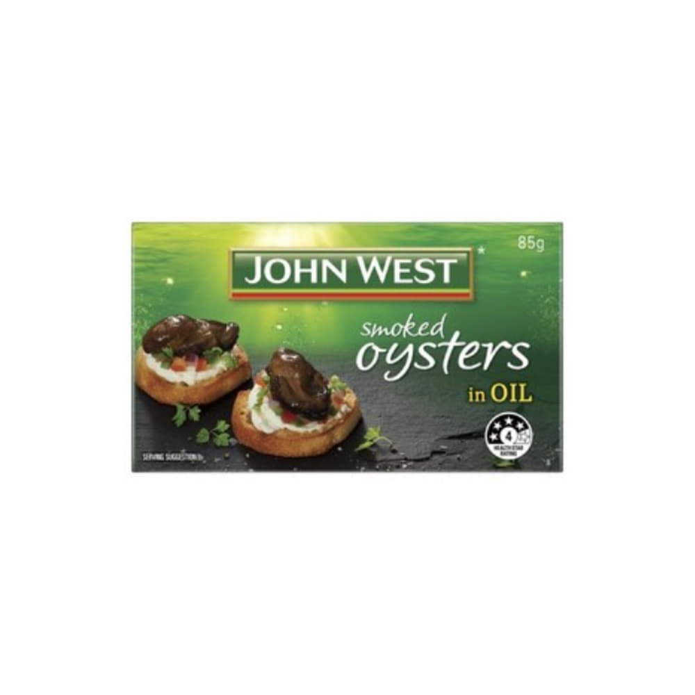 존 웨스트 스모크드 오이스터스 인 오일 85G, John West Smoked Oysters In Oil 85g