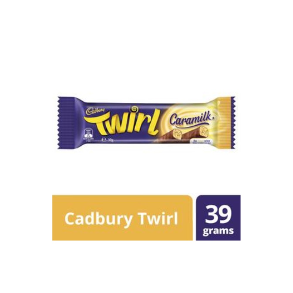 캐드버리 트월 카라밀크 바 39g, Cadbury Twirl Caramilk Bars 39g