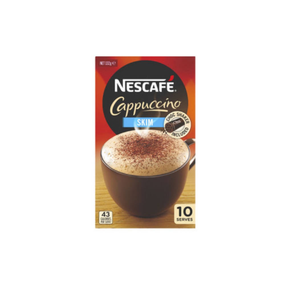 네스카페 스킴 카푸치노 커피 사쉐 10 팩, Nescafe Skim Cappuccino Coffee Sachets 10 pack