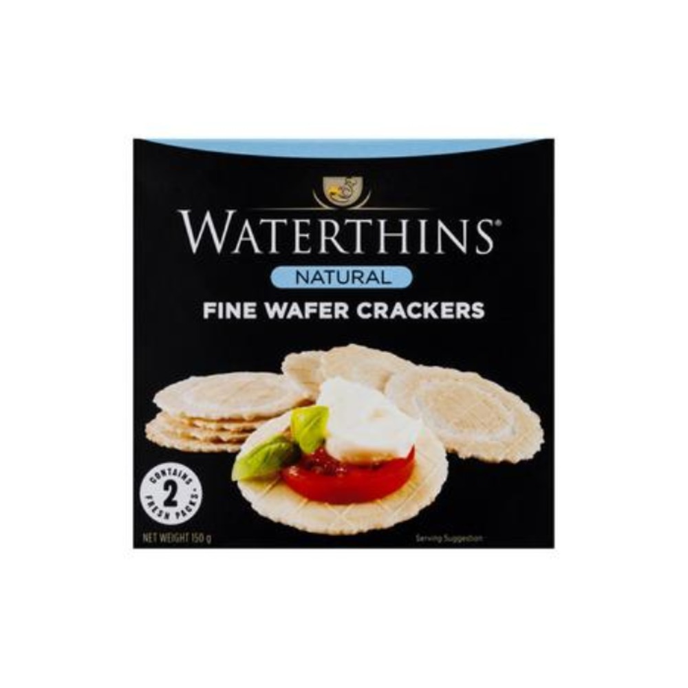 워터띤즈 내추럴 파인 웨이퍼 크래커 150g, Waterthins Natural Fine Wafer Crackers 150g