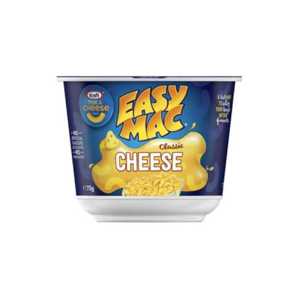 크래프트 이지 맥 클래식 치즈 파스타 &amp; 소스 마이크로웨이버블 마카로니 밀 73g, Kraft Easy Mac Classic Cheese Pasta &amp; Sauce Microwavable Macaroni Meal 73g