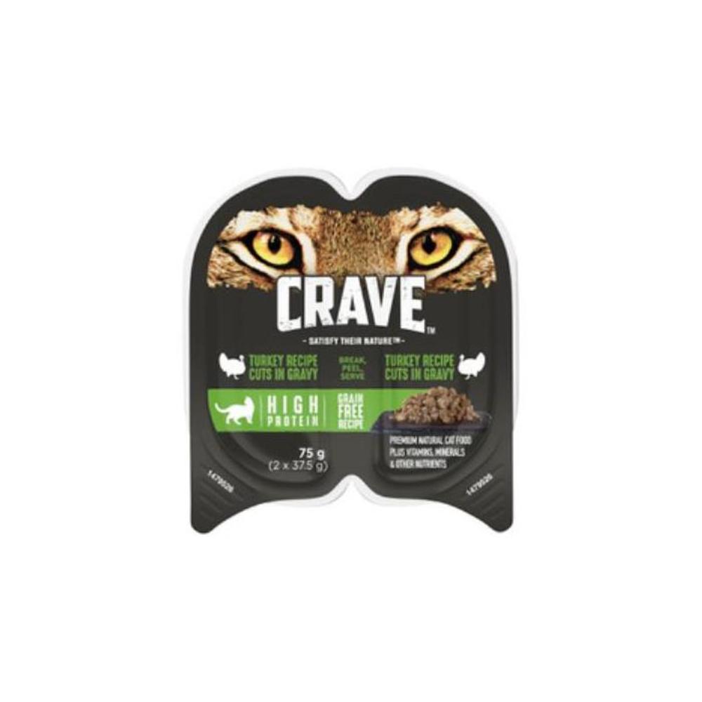Crave Real Turkey Cuts In Gravy Cat Food 75g 3872853P