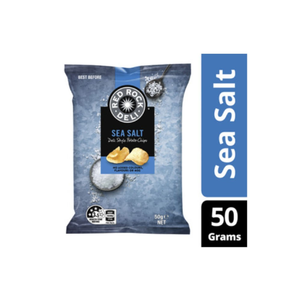 레드 록 델리 씨 솔트 포테이토 칩 50g, Red Rock Deli Sea Salt Potato Chips 50g