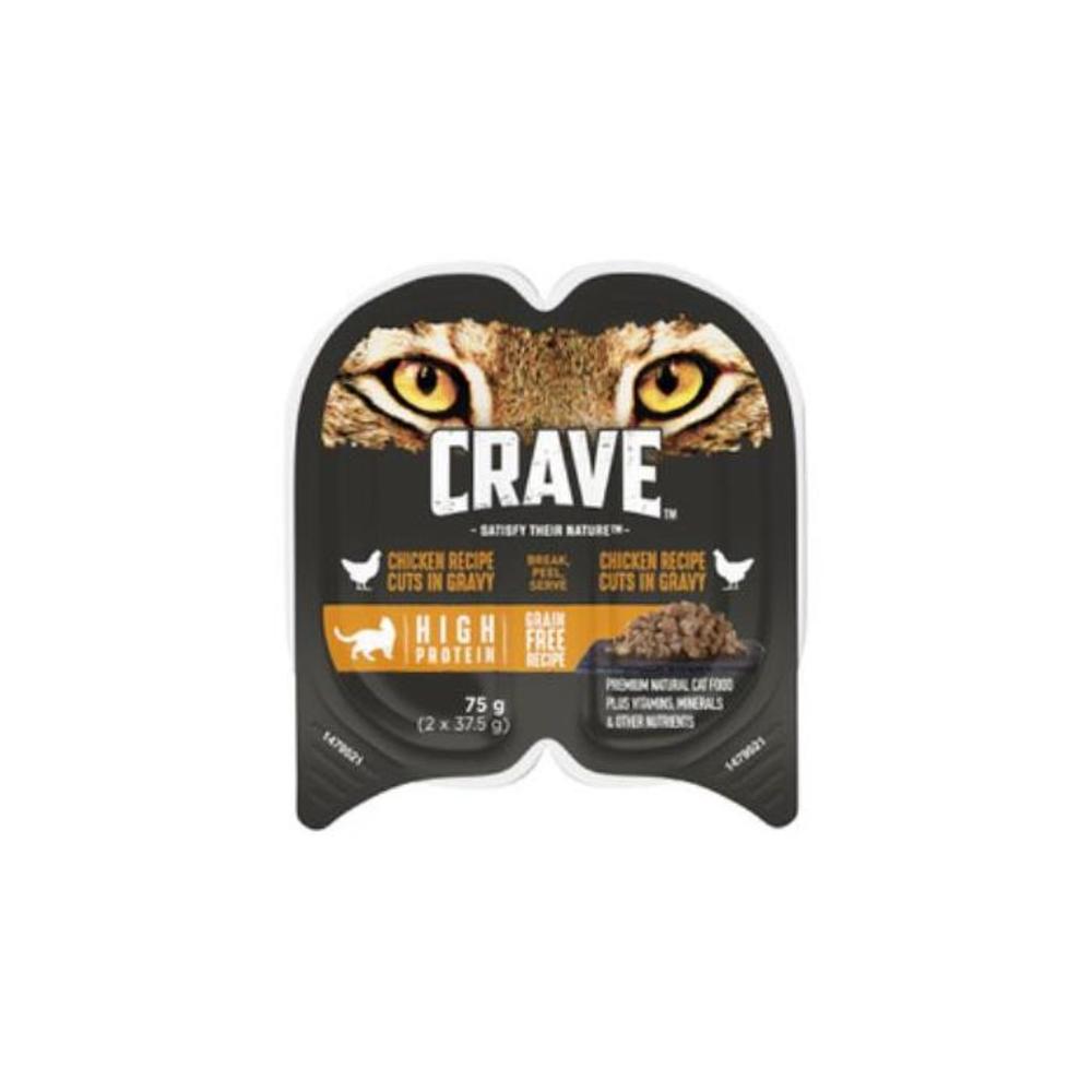 Crave Real Chicken Cuts In Gravy Cat Food 75g 3872810P