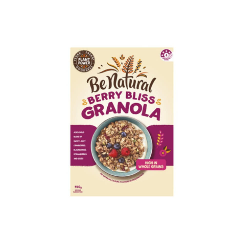 비 내추럴 베리 블리스 그라놀라 브렉퍼스트 시리얼 위드 홀 그렌인스 450g, Be Natural Berry Bliss Granola Breakfast Cereal with Whole Grains 450g