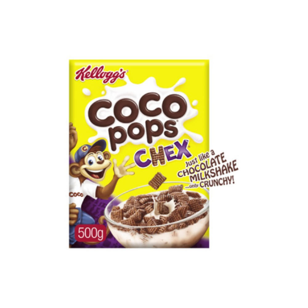 켈로그 코코 팝스 첵스 초코레티 브렉퍼스트 시리얼 500g, Kelloggs Coco Pops Chex Chocolatey Breakfast Cereal 500g