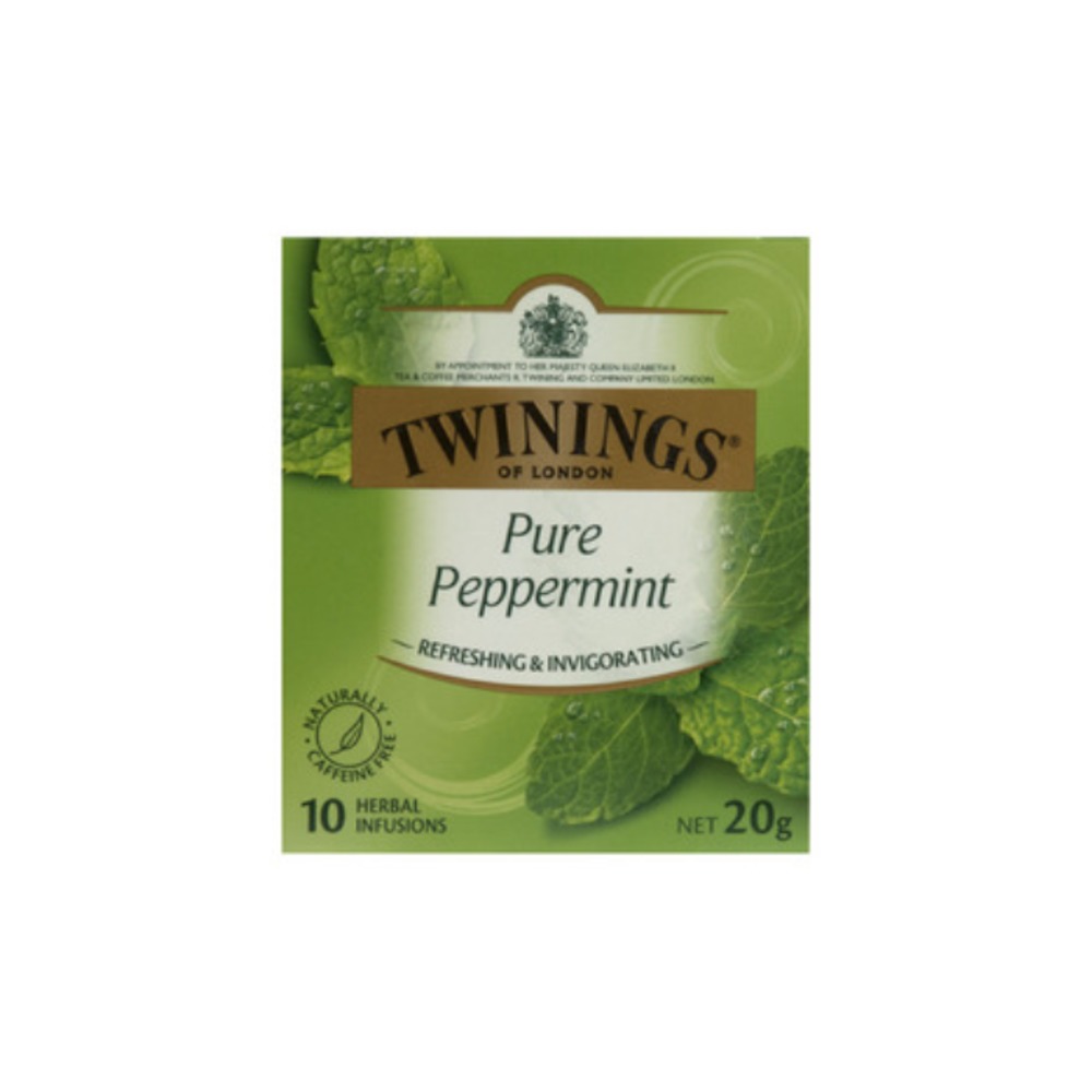 트와이닝스 퓨어 페퍼민트 티 배그 10 팩 20g, Twinings Pure Peppermint Tea Bags 10 pack 20g