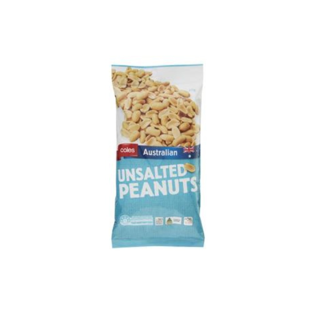 콜스 오스트레일리안 피넛츠 언솔티드 375g, Coles Australian Peanuts Unsalted 375g