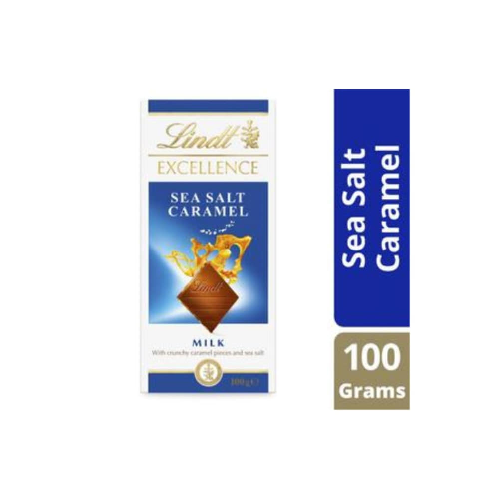 린트 엑설런스 밀크 씨 솔트 카라멜 밀크 초코렛 블록 100g, Lindt Excellence Milk Sea Salt Caramel Milk Chocolate Block 100g