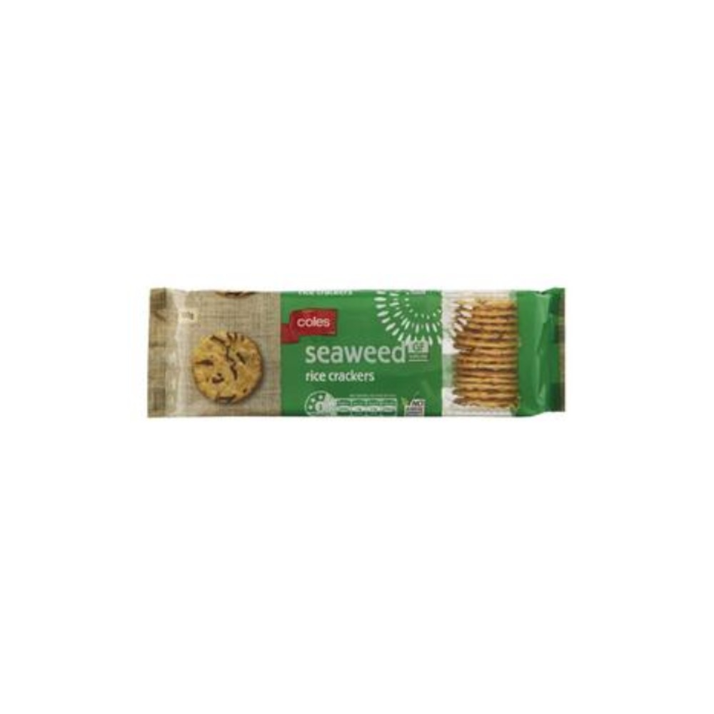 콜스 시위드 라이드 크래커 100g, Coles Seaweed Rice Crackers 100g