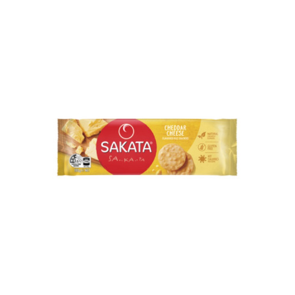 사카타 엑스트라 테이스티 체다 치즈 라이드 크래커 100g, Sakata Extra Tasty Cheddar Cheese Rice Crackers 100g