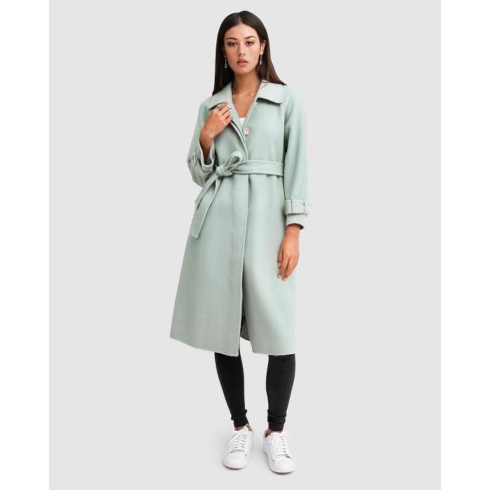 Belle &amp; Bloom Shore To Shore Belted Wool Coat BE124AA88ARV
