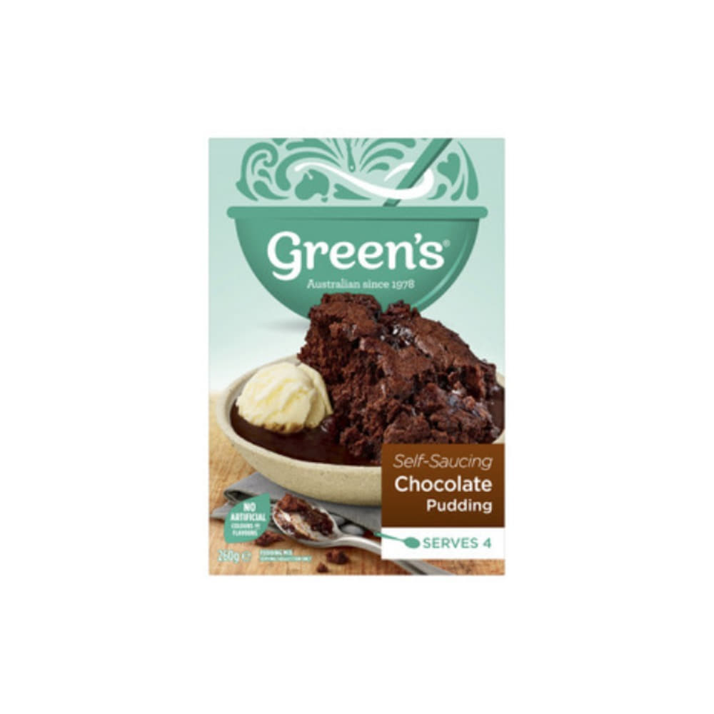 그린 초코렛 셀프 소싱 푸딩 260g, Greens Chocolate Self Saucing Pudding 260g