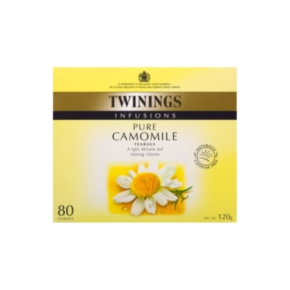 트와이닝스 퓨어 캐모마일 인퓨젼스 티 배그 80 팩 96g, Twinings Pure Camomile Infusions Tea Bags 80 pack 120g