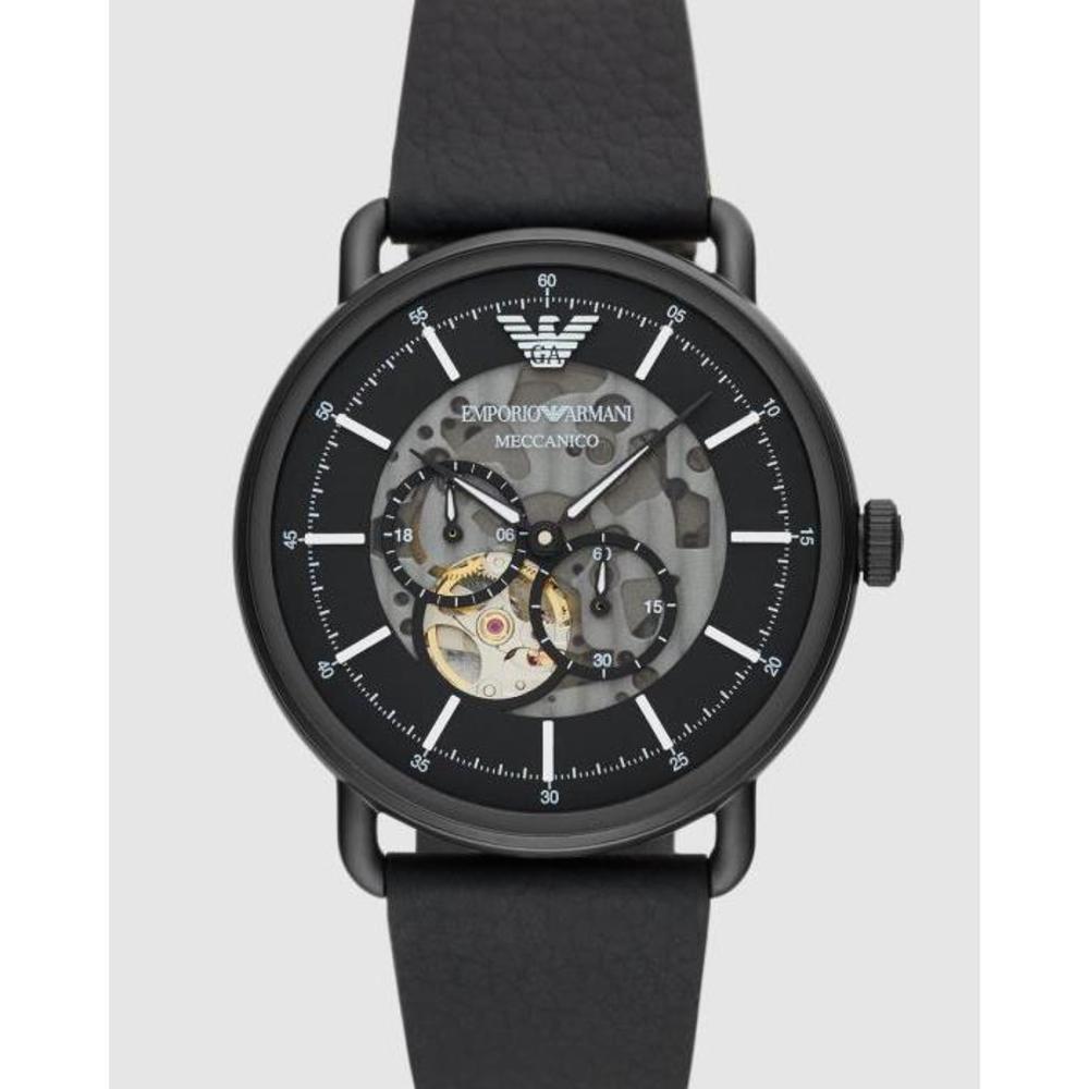 Emporio Armani Black Analogue Watch AR60028 EM941AC86YTX