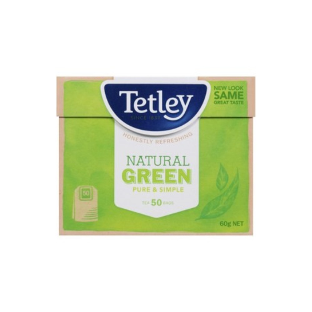 테트리 내추럴 그린 티 배그 50 팩 60g, Tetley Natural Green Tea Bags 50 pack 60g