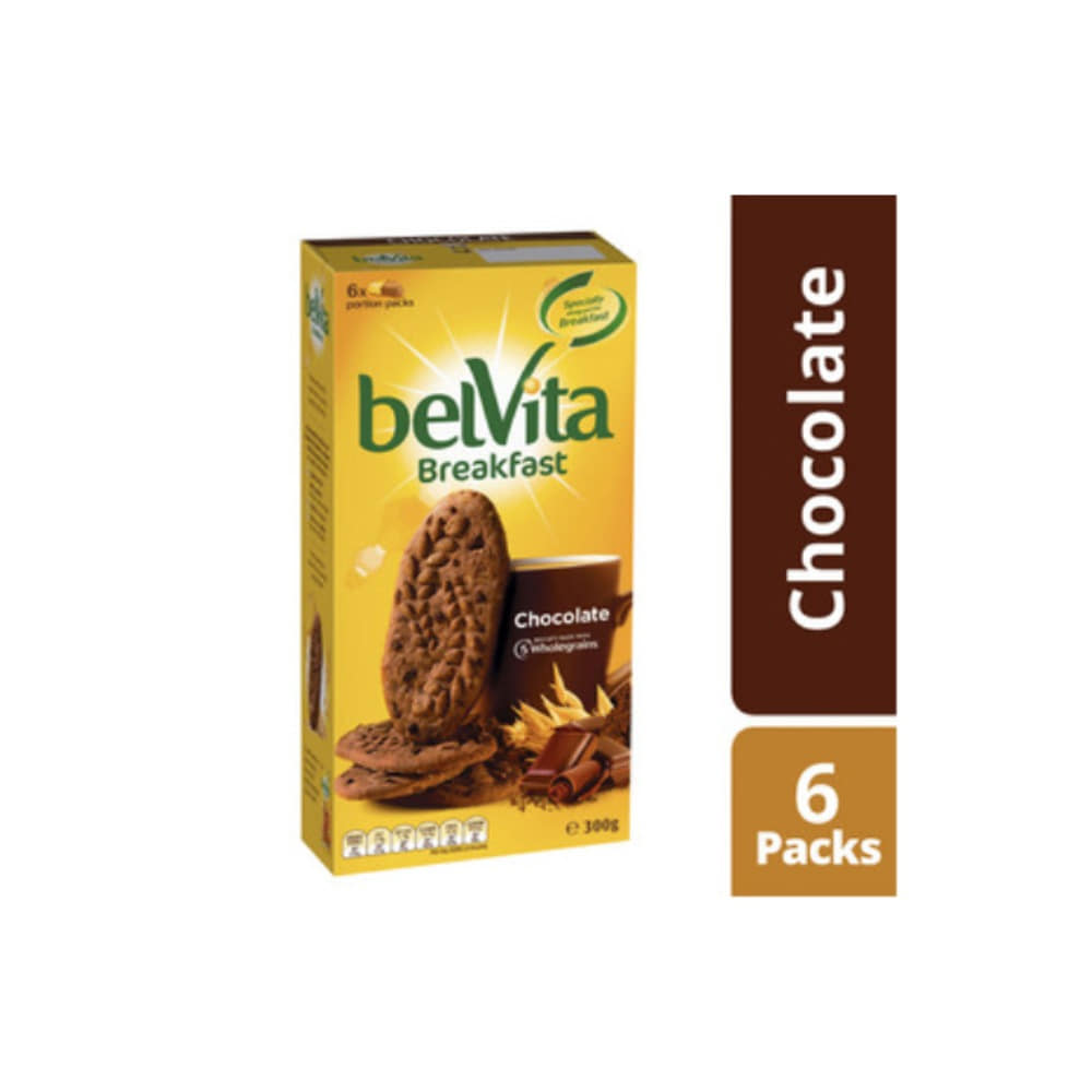 벨비타 초코렛 브렉퍼스트 비스킷6 팩 300g, Belvita Chocolate Breakfast Biscuit?6 Pack 300g
