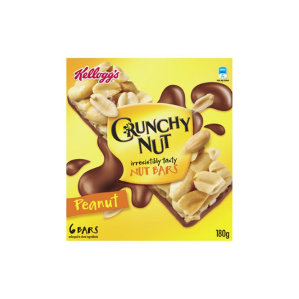 Kelloggs Peanut Crunchy Nut Bars 6 pack 180g