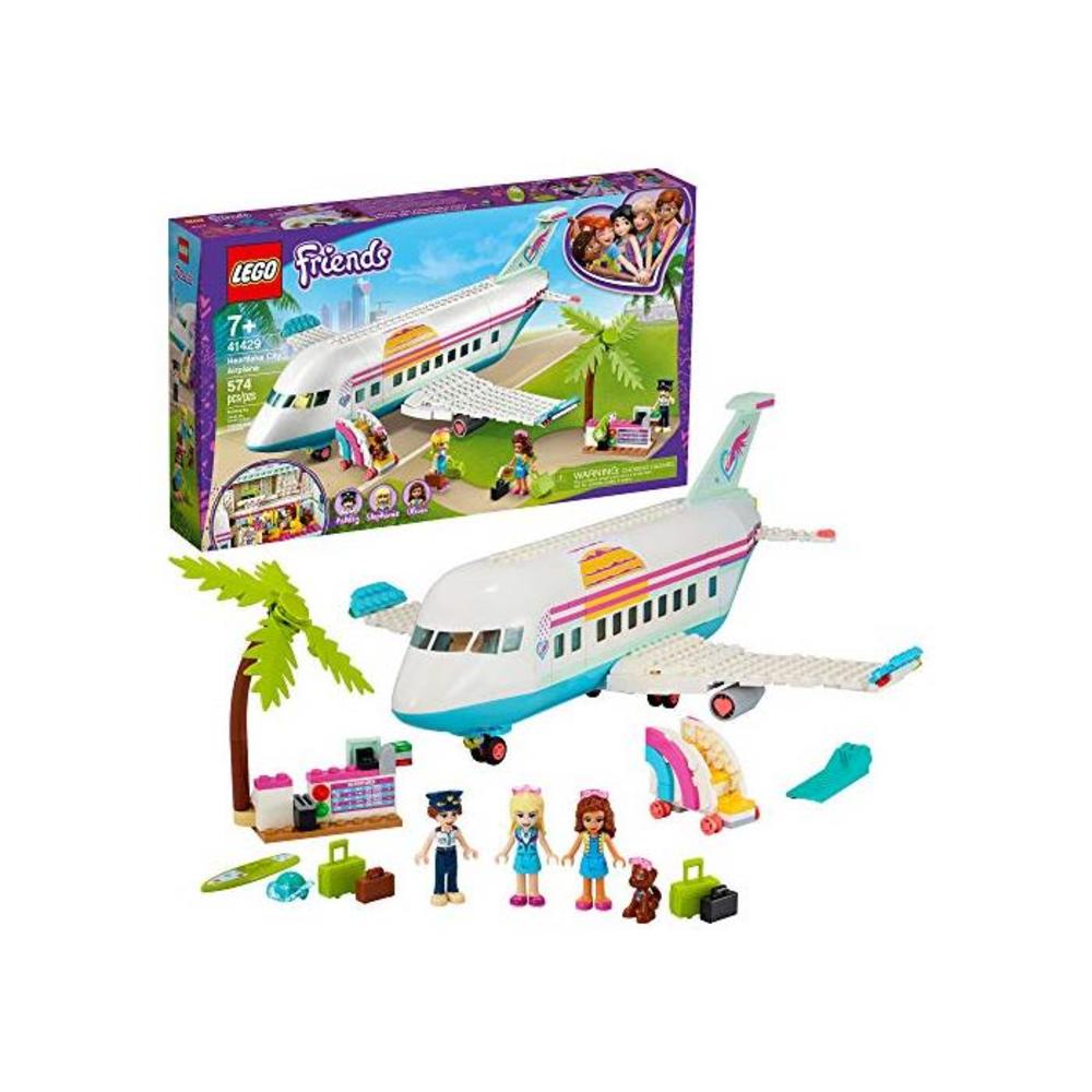 LEGO Friends Heartlake City Airplane 41429, Includes LEGO Friends Stephanie and Olivia, and Lots of Fun Airplane Accessories to Spark Fun and Creative Playtimes (574 Pieces) B08589RNFN