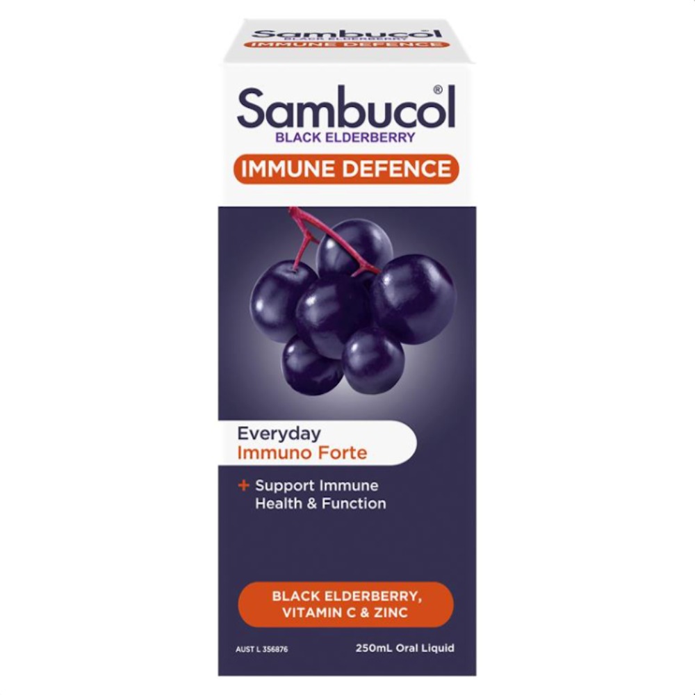 삼부콜 블랙 엘더베리 이뮨 디펜스 포르테 리퀴드 250ml Sambucol Black Elderberry Immune Defence Forte 250ml