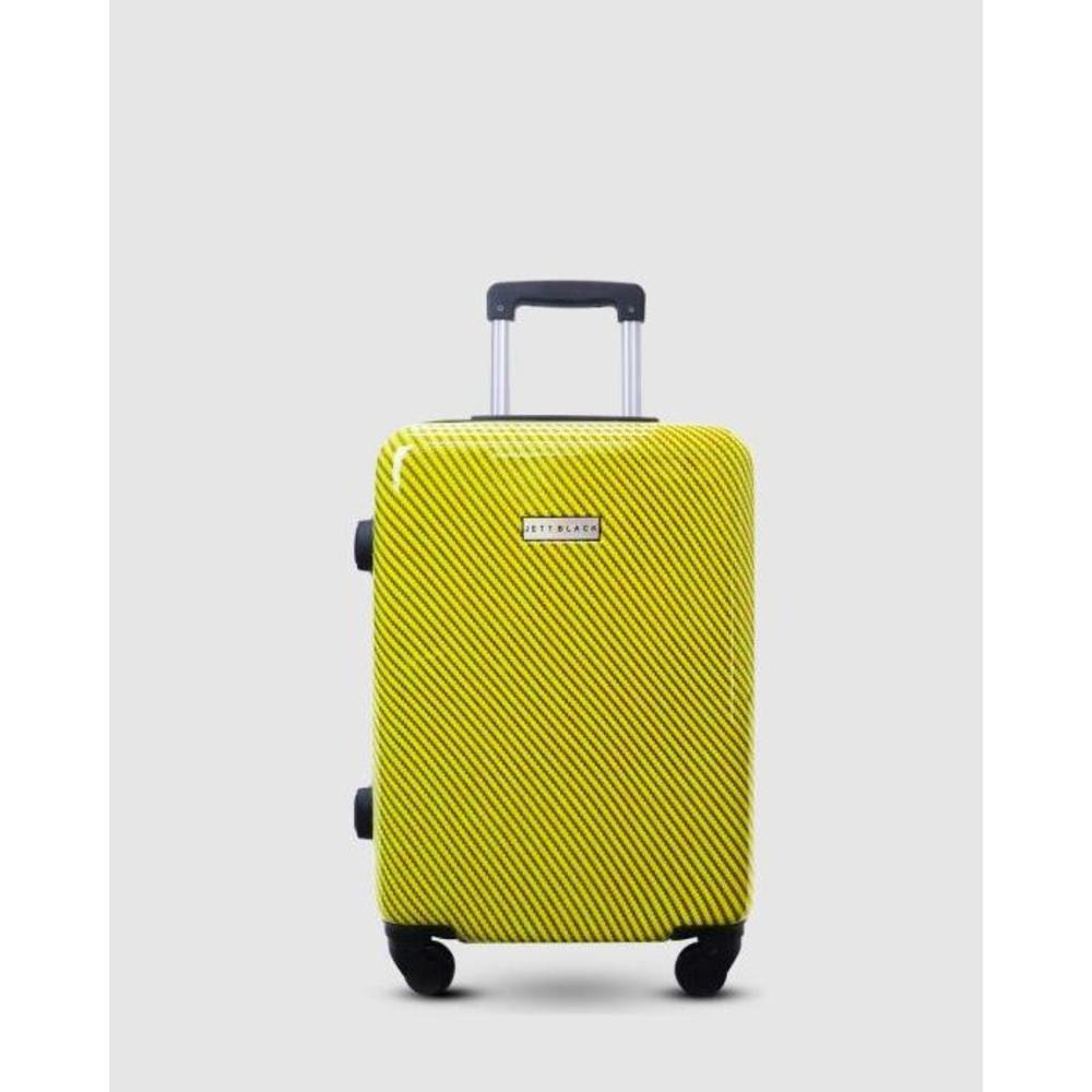 JETT BLACK Carbon Yellow Series Carry On Suitcase JE237AC32ATZ