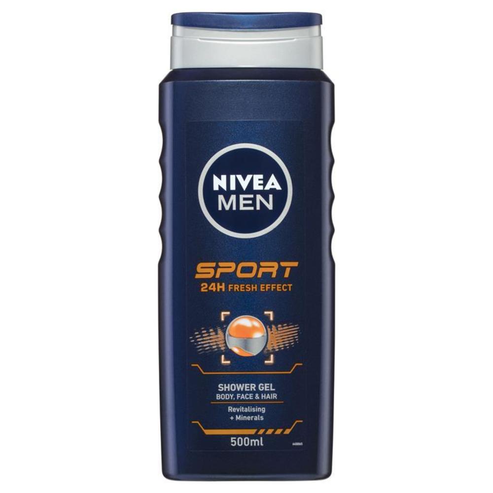 [초특가세일] 니베아 포 맨 스포츠 샤워 젤 500ml, Nivea For Men Sport Shower Gel 500ml (수량한정 깜짝세일)