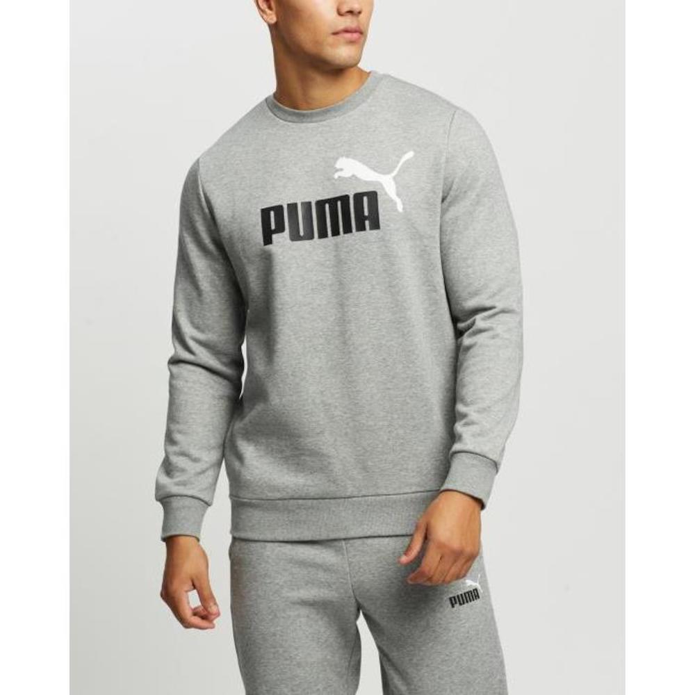 Puma Essentials+ Two-Tone Big Logo Crew Neck Sweater PU462SA81NCC