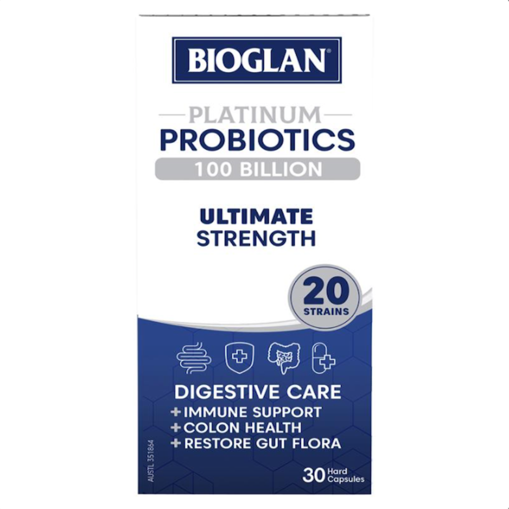 바이오글란 Bioglan Platinum Probiotics 100B 30 Capsules (수량한정 깜짝세일, 유통기한 23년 9월까지)