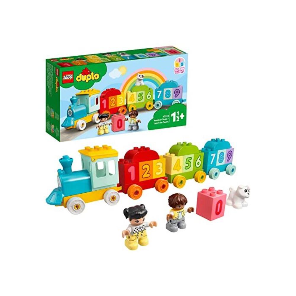 LEGO 10954 DUPLO Number Train Toy Learning Numbers for 1 .5 - 2 Years Old, Preschool Educational Set B08W5FV9GN