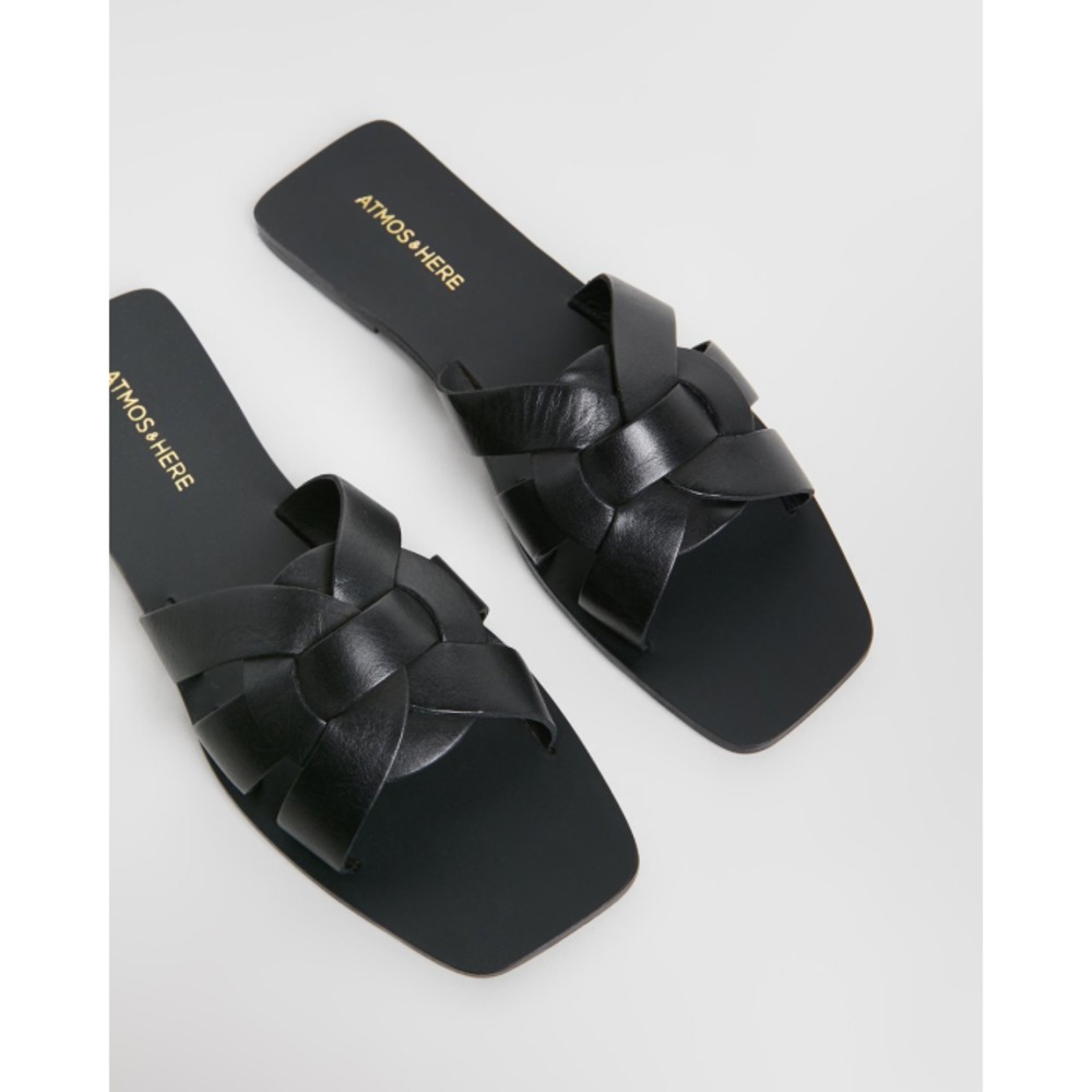 Atmos&amp;Here Soleil Leather Sandals AT049SH99UWE
