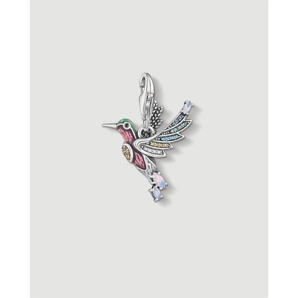 THOMAS SABO Colourful Hummingbird Silver Charm Pendant TH619AC20IPR