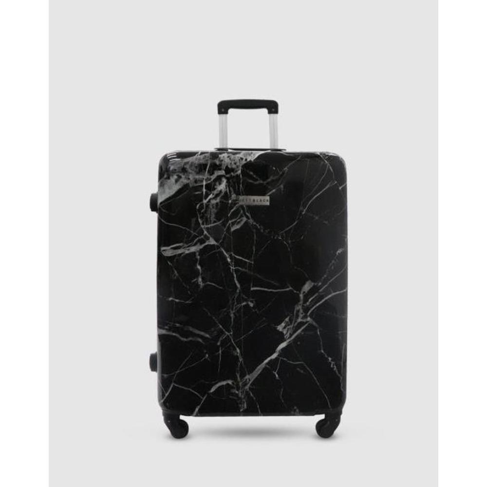 JETT BLACK Black Marble Medium Suitcase JE237AC92UJF