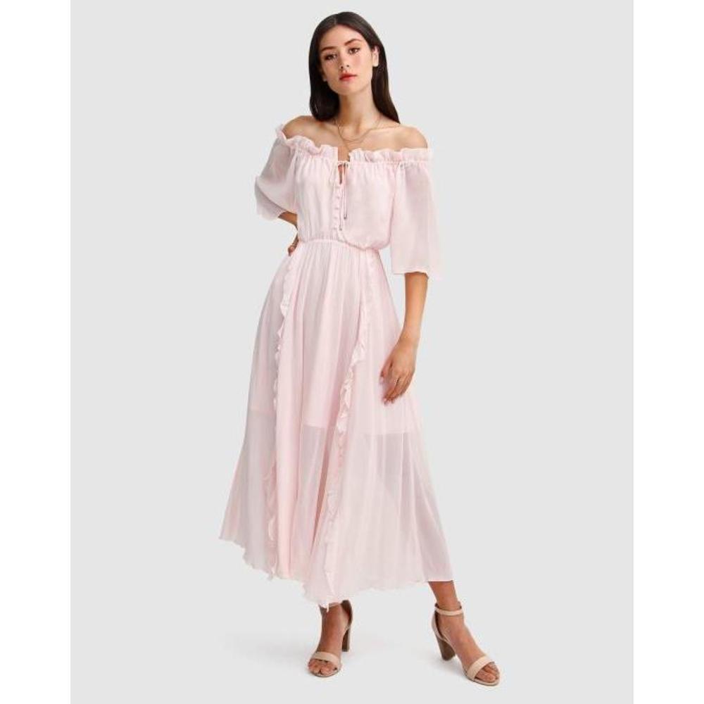 Belle &amp; Bloom Amour Amour Ruffled Midi Dress BE124AA90ZBD