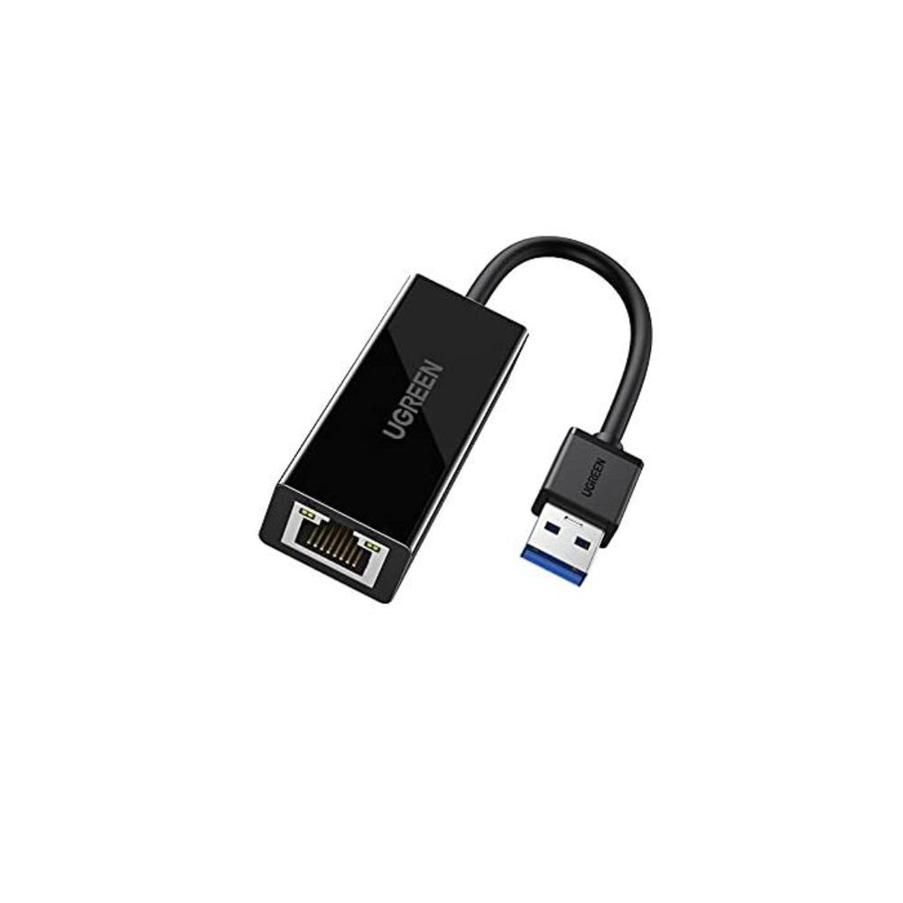 UGREEN Network Adapter USB 3.0 to Ethernet Gigabit RJ45 LAN Adapter Converter for 10/100/1000 Mbps Ethernet Compatible for Nintendo Switch Black B00MYTSN18
