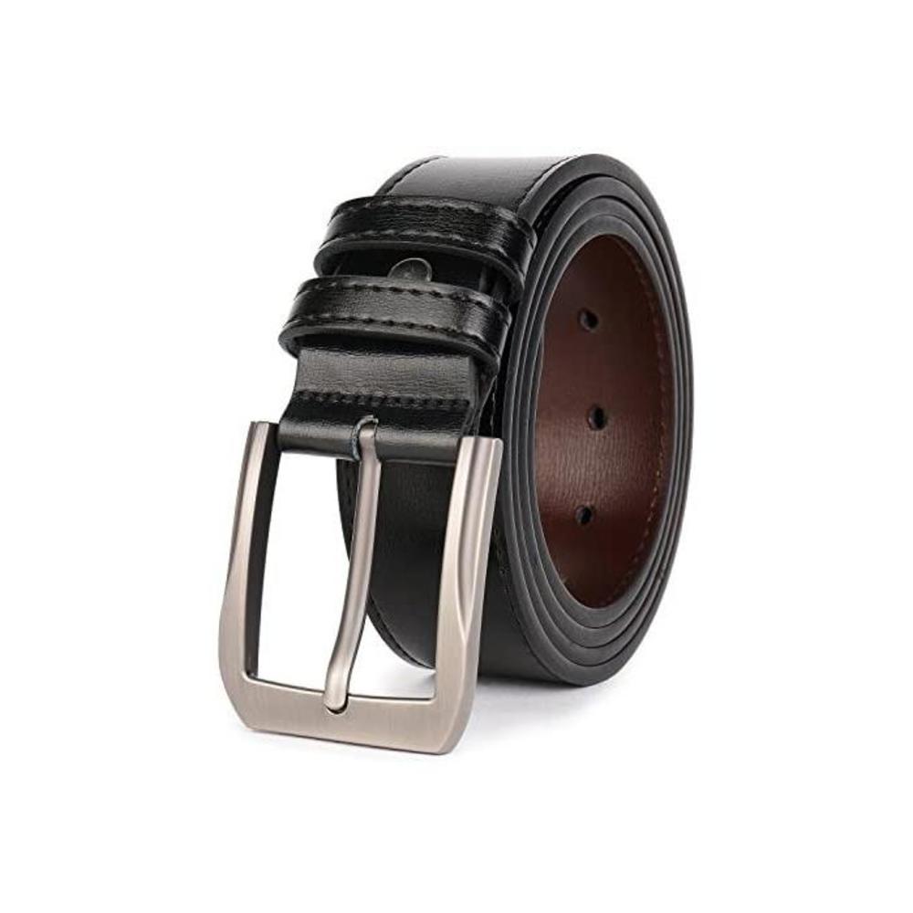 Beltox Fine Mens Casual Leather Jeans Belts 1 1/2 Wide 4MM Thick Alloy Prong Buckle Work Dress Belt for Men B07SR862GJ