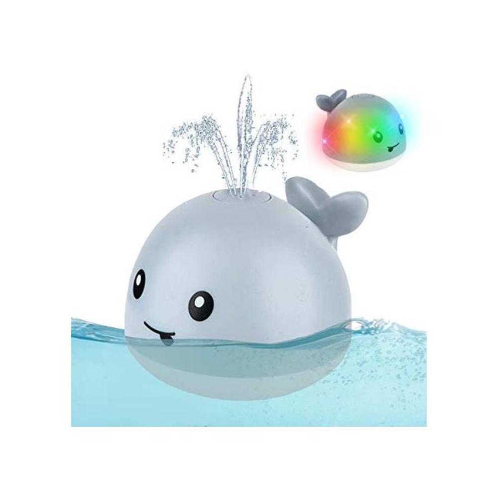 Baby Bath Toys, Whale Automatic Water Spray Bath Toys (with LED Lights), Induction Sprinkler Bathtub Baby Bath Toys (Boys, Girls), Baby Swimming Pool Bathroom Toys B08CSHXVS1