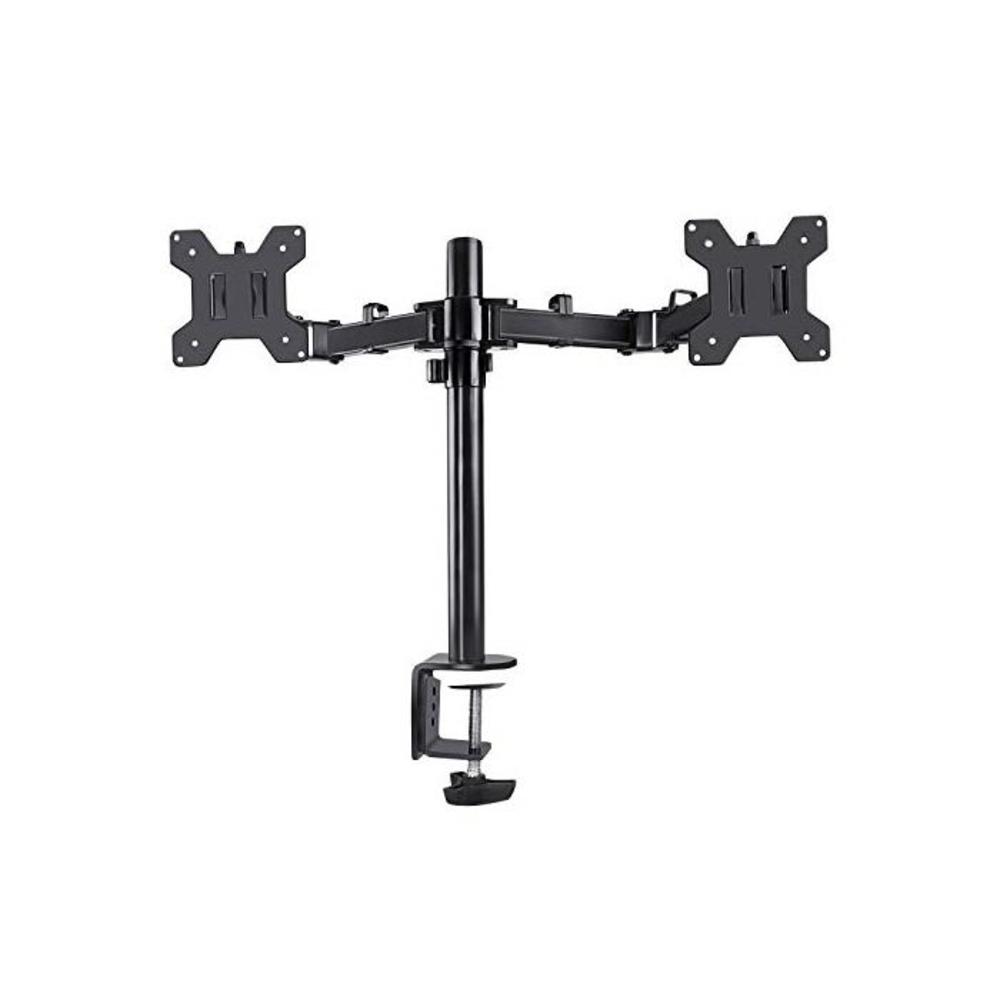 TREE.NB 360 Degree Rotation Dual LCD LED Monitor Desk Mount Stand,Heavy Duty Fully Adjustable Dual Monitor Arm Fits 2 Screens Up to 27 B07N3T6XK8