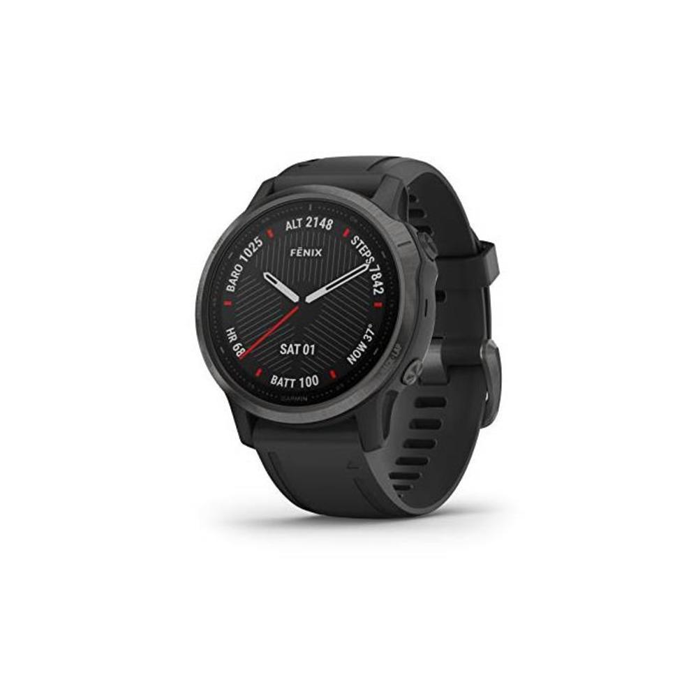 Garmin Fenix 6S Sapphire, Premium Multisport GPS Smartwatch, Carbon Grey With Black Band B07X6GSBYD