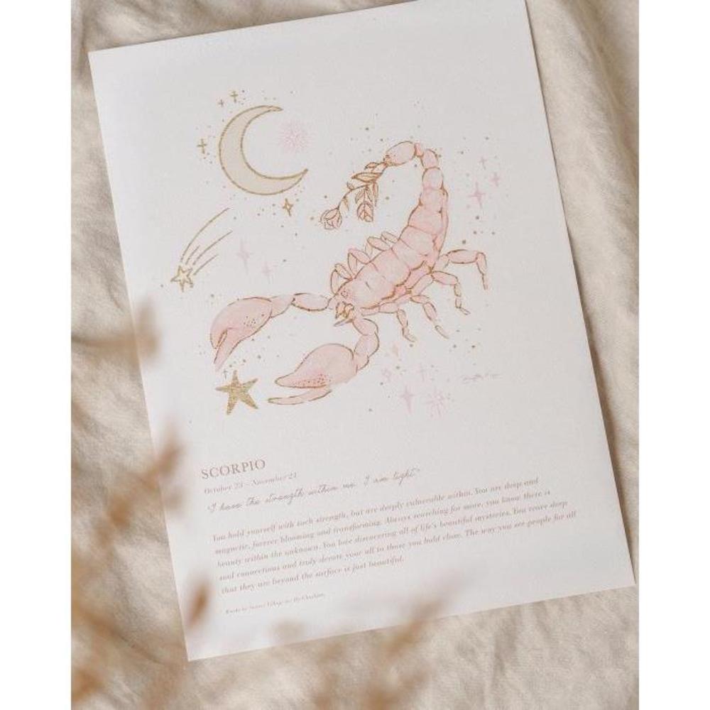 By Charlotte Scorpio Zodiac A4 Unframed Print BY156AC60TZJ