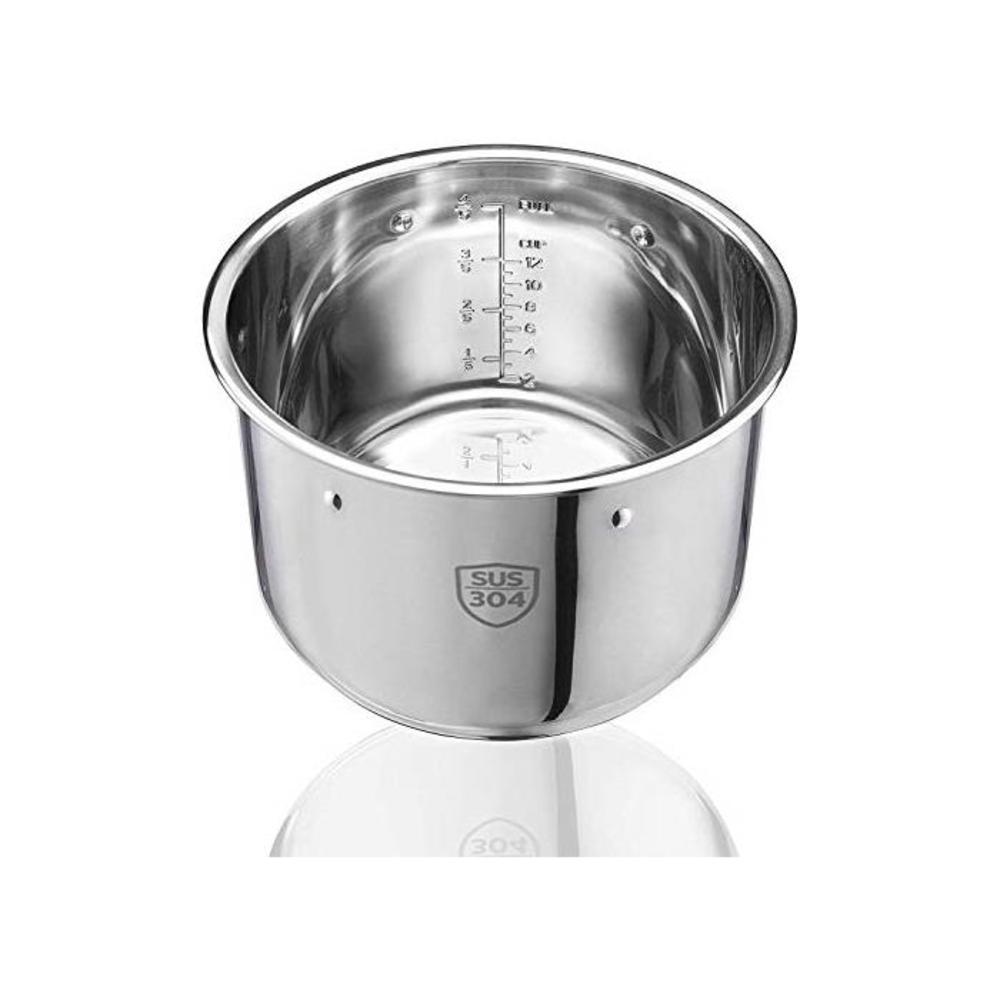 Philips Viva Collection Anti-Scratch Stainless Steel Inner Pot Accessory - for Philips 6L All-in-one Multicookers, Silver, HD2778/60 B07PP8FX4C