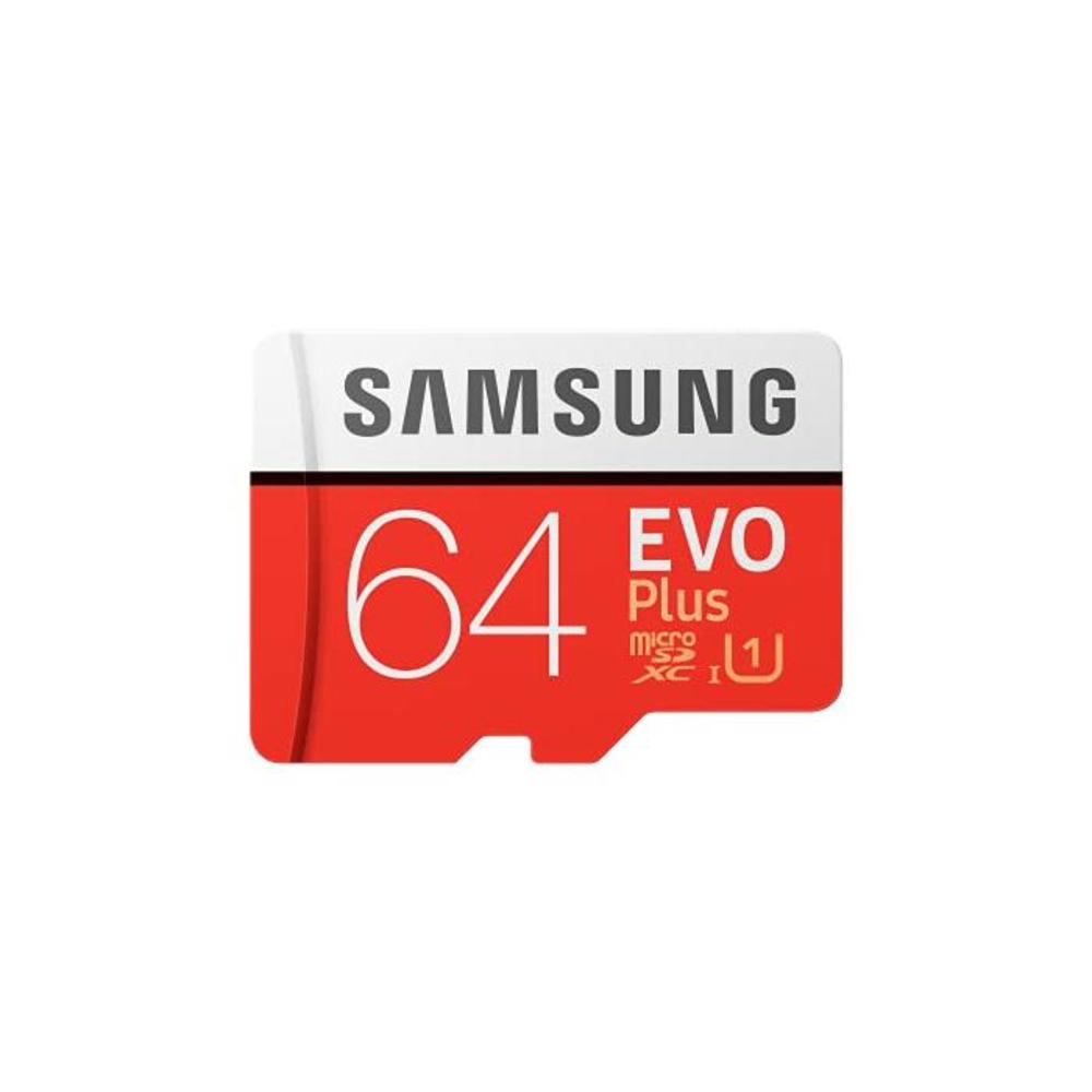 Samsung Micro SDXC 64GB EVO Plus/w Adapter UHS-1 SDR104 MB-MC64HA/APC B08HDQVKRN
